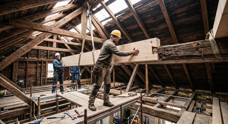 Roof Beam Replacement in Wilmington, NC