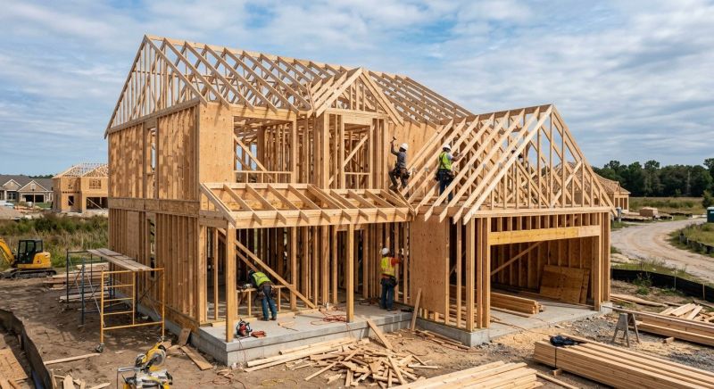 Shop Framing in Conroe, TX