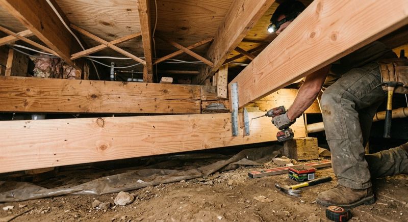 Basement Joist Repair in Kansas City, KS