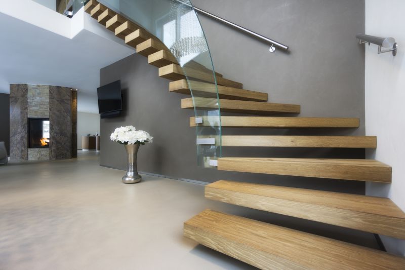 Curved Staircase Installation in Wilmington, NC