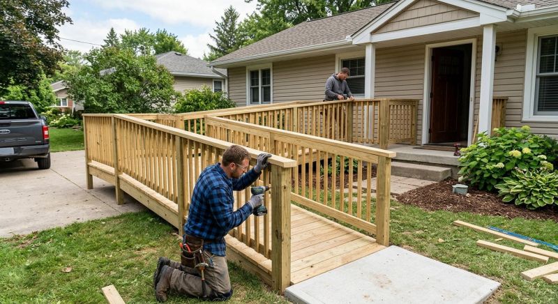 Entrance Ramp Installation in Wilmington, NC