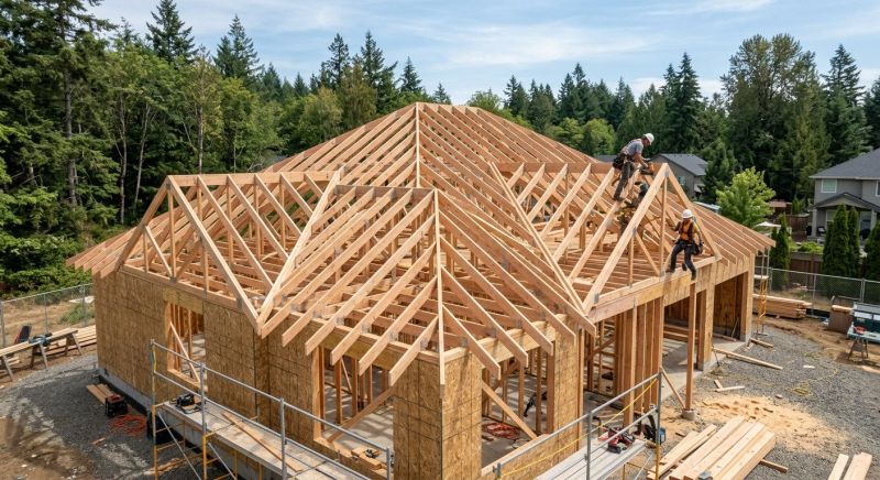 Roof Truss Framing in Kansas City, KS