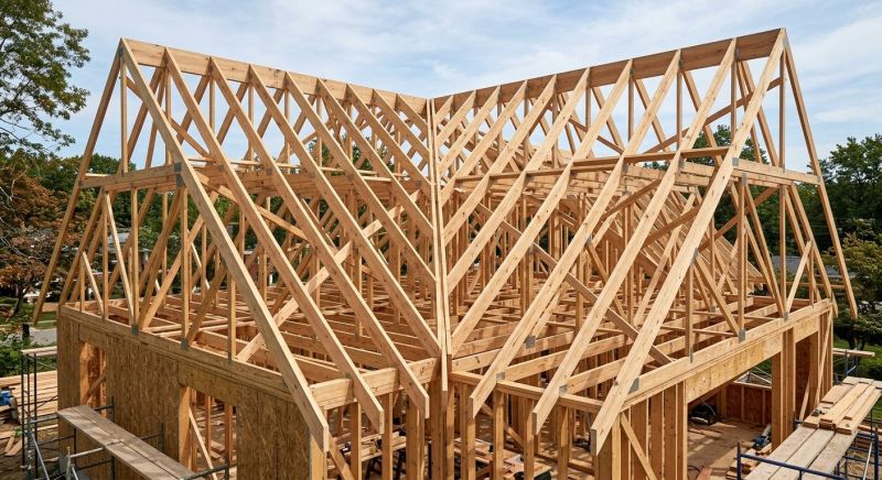 Roof Truss Framing in Conroe, TX