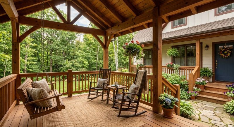 Wood Porch Construction in Redmond, WA